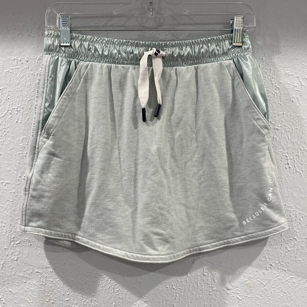 Athleta Girl x Simone Biles, Shine Skort in light sea foam green, girl's XXL(16)